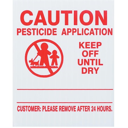 GEMPLER'S Vermont Lawn Pesticide Application Signs, P45RU25 W/R 4V-314